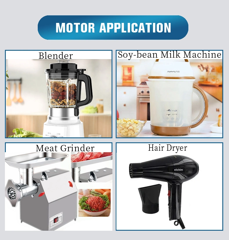 150W-300W Big Power Full Copper Electric AC Universal Motor Blender Motor for Hand Blender/Cooking Machine/Hair Dryer