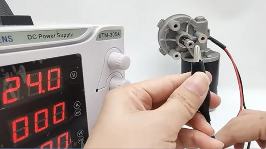 Elektrischer Gleichstromgetriebemotor mit niedriger Drehzahl für Garagentore