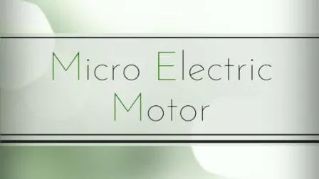 Elektrischer DC-Minimotor mit professioneller Zulassung für Übertragungsgeräte